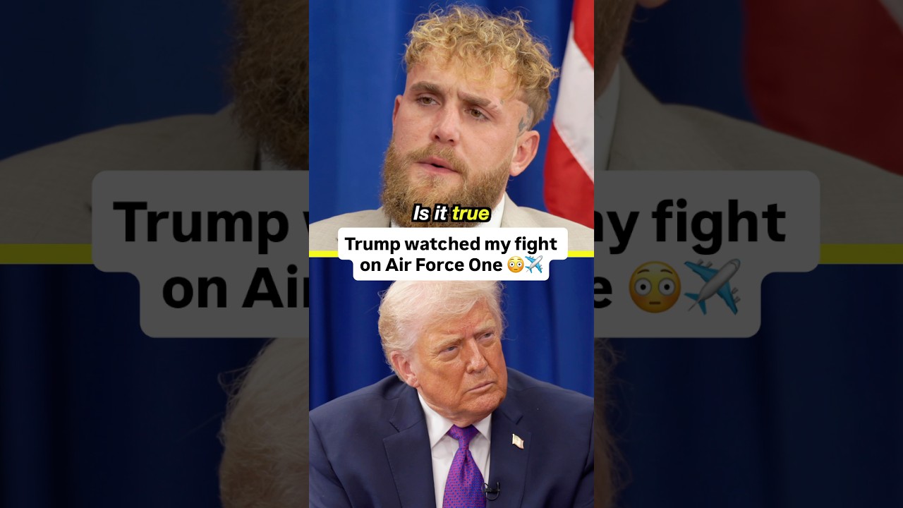 Trump watched my fight on Air Force One 😳✈️