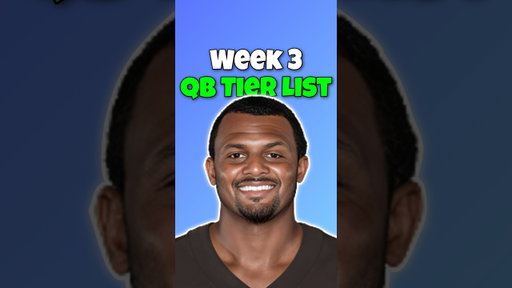 Week 3 Fantasy QB Rankings & Tier List