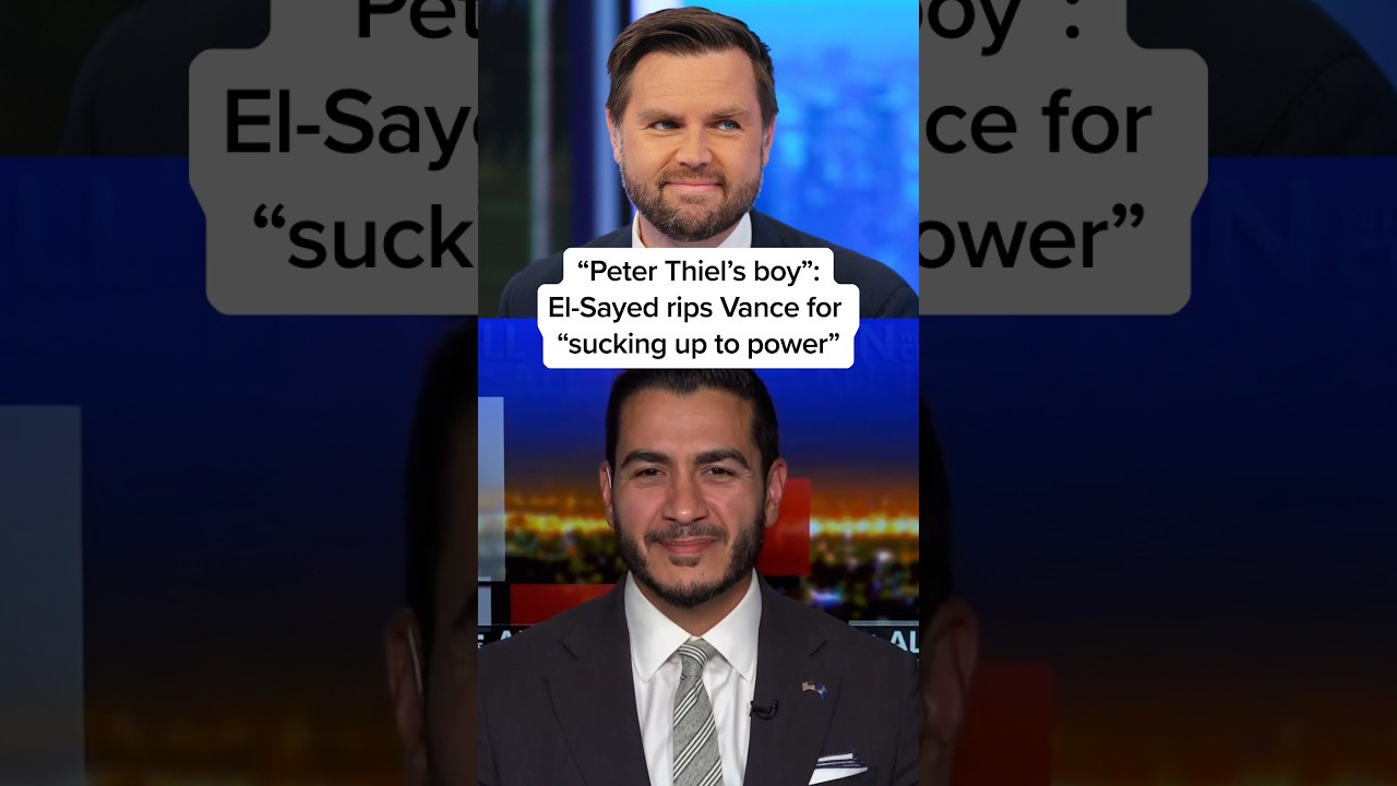 "Peter Thiel’s boy": El-Sayed rips Vance for "sucking up to power"