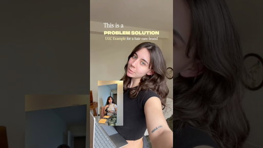 Problem solution #ugcexample for a haircare brand! #haircareugc #ugccreator