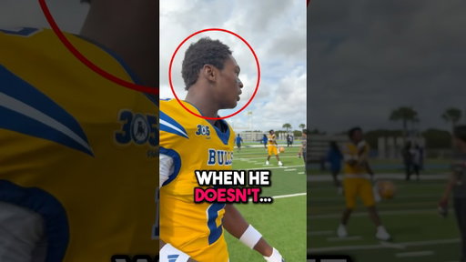 Nick is DIFFERENT. DON’T let him get a HAIRCUT 🤣✂️ #shorts #football #highschoolfootball #athlete