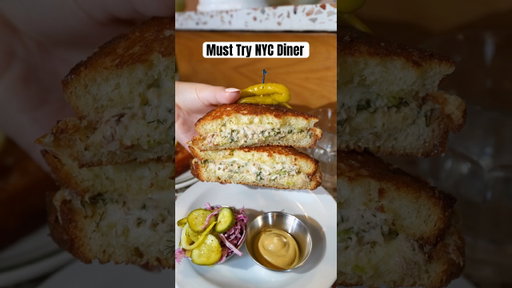 Must try NYC diner #diner #nycfood #tunamelt #foodie