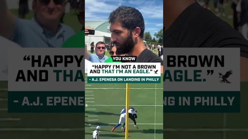 A.J. Epenesa HAPPY to be an Eagle 🦅