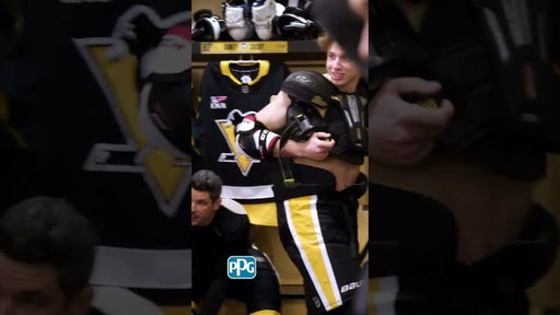 Can't get anything past Kindy 😂 #nhl #penguins #hockey