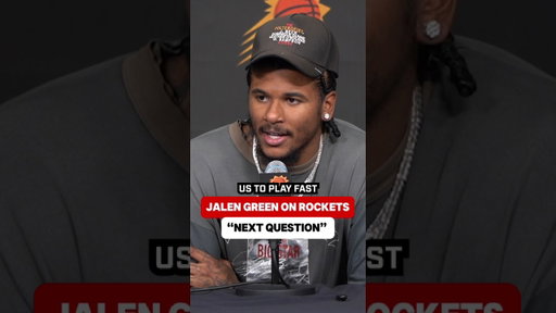 Jalen Green SNEAK DISSING Rockets? 😬