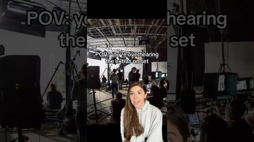 POV: you overhear the extras gossiping on set #acting #actress #onset