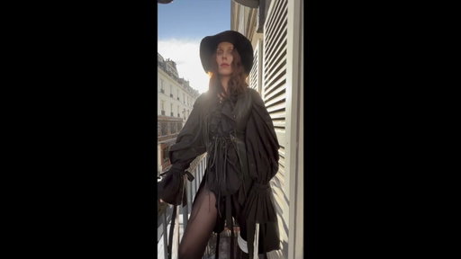 Chelsea Wolfe at Paris Fashion Week for Nasty Magazine