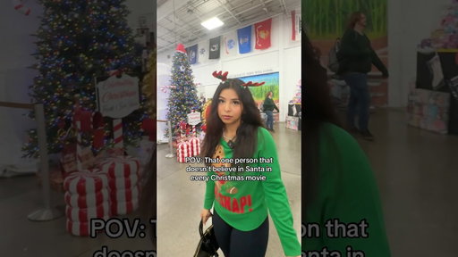 That one person that doesn’t believe in Santa #comedyskit #merrychristmas