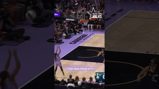K. Thornton with the Slick Pass! 🎯🔥 #wnba #goldenstatevalkyries #shorts