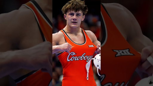 ALL. HEART. Gusty win for Landon Robideau over #1 PJ Duke to advance to tonight’s finals #wrestling