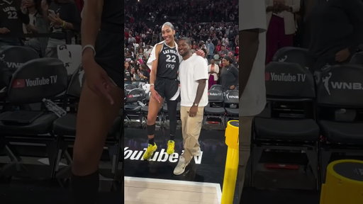 Usher pulled up in the A’Ones 👟 WNBA Finals | @youtubetv