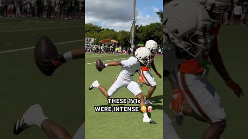 DAWG vs. DAWG. Way to COMPETE 😤🔥 #shorts #football #miamifootball #1v1 #blurrr #highlights