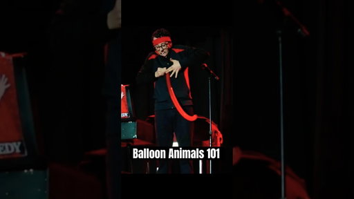 Balloon Animals 101 🎈#livecomedy #balloonartist #jonathanburns