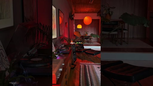 day & night vibes 🌆🌃 #apartmentaesthetic #midcenturymodern #interiordesign #dayvsnight #homeinspo