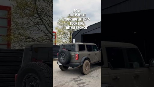 Mud on the tires. Dirt in the wheel wells. Proof of a proper adventure with the #Bronco. 🧼