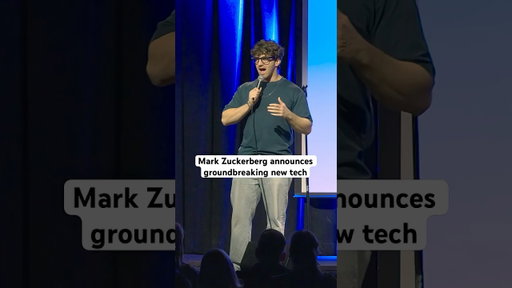 Mark Zuckerberg announces groundbreaking new tech