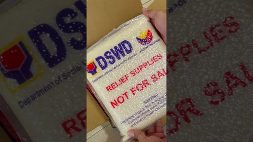 Unboxing Food Box from DSWD for families and individuals affected by the earthquake.