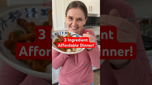 💵 BUDGET DINNER! 3 ingredient family favorite! We love this simple orange chicken 😍