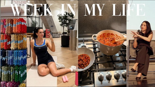 WEEK IN MY LIFE in the CITY! | new  routines, needlepoint hobby, cozy cooking + skincare routine