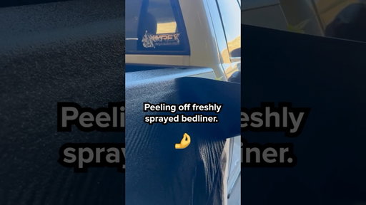 There's nothing more satisfying than peeling back a freshly sprayed LINE-X bedliner. 😮‍💨🔥