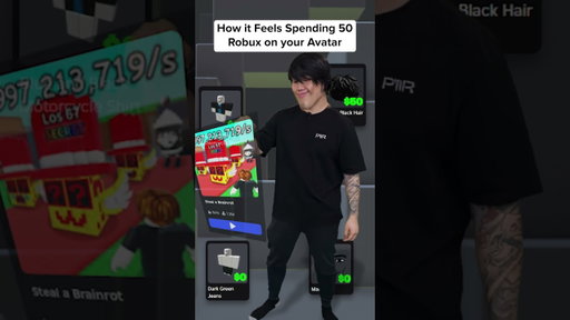 How it Feels Spending 50 Robux on Cosmetics..
