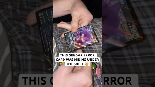 THIS GENGAR ERROR CARD WAS HIDING UNDER THE SHELF 🤯