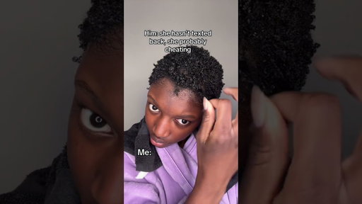 I’m sorry babe, I was finger coiling my hair 😭 #naturalhair