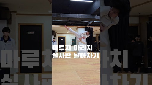 아라치 날아차기😤 #수빈이