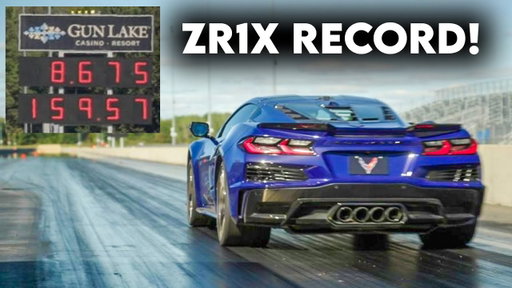 NEW Corvette ZR1X Runs 8.6s 1/4 Mile and Does 0-60 MPH in 1.6 Seconds!