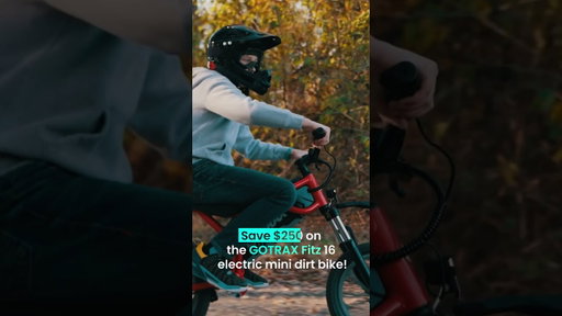 Save $250 on the GOTRAX Fitz16 eDirt Bike This Black Friday