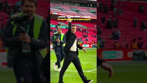 First appearance at Wembley as a manager. First trophy. 🏆Jack Wilshere. 🧡