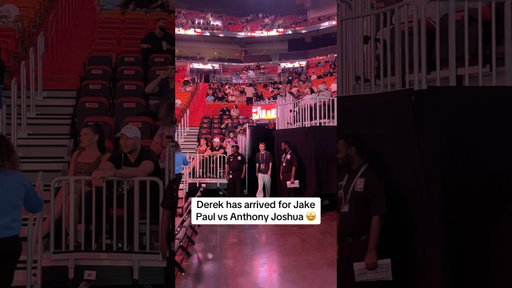 The champ is here 🥊 #shorts #jakevsjoshua