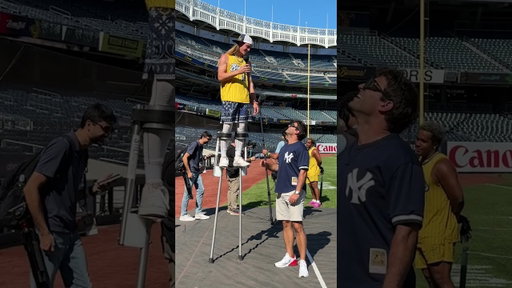 How did STILTS from the Savannah Bananas start?! 🍌 #baseball #bananaball