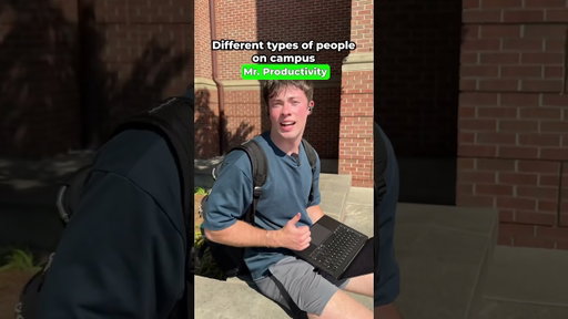 Different types of people on campus
