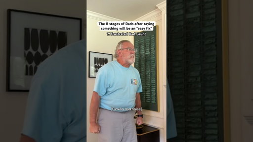 The 8 Stages of Dads after saying something will be an “easy fix” 😭 #shorts
