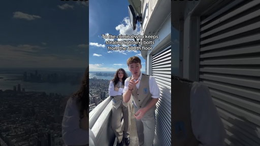 Percy Jackson at the top of the  #empirestatebuilding #shorts #nyc  #percyjacksonandtheolympians