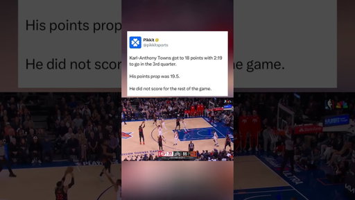 KAT really didn’t get one bucket in the 4th quarter 🫩