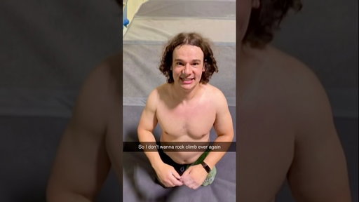 There’s always one guy like this at every rock climbing gym