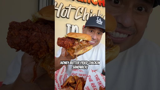 Crunchiest Tenders and Honey Butter Fried Chicken Sandwich! Red Chickz!