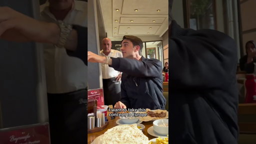 Louis went to famous Turkish restaurant….