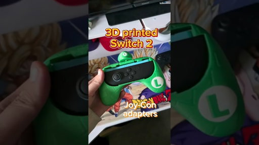 I just 3D printed Nintendo Switch 2 Joy-Con adaptors
