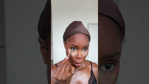 Cool brown smoky eye look