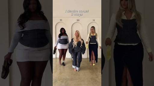 Same corset top styled 3 ways