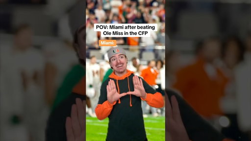 Miami after beating Ole Miss in the CFP😂🏈