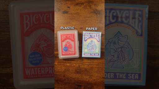 Are Plastic Or Paper Playing Cards Better? 😮 #shorts #fyp #viralvid #asmr #skills #shuffles