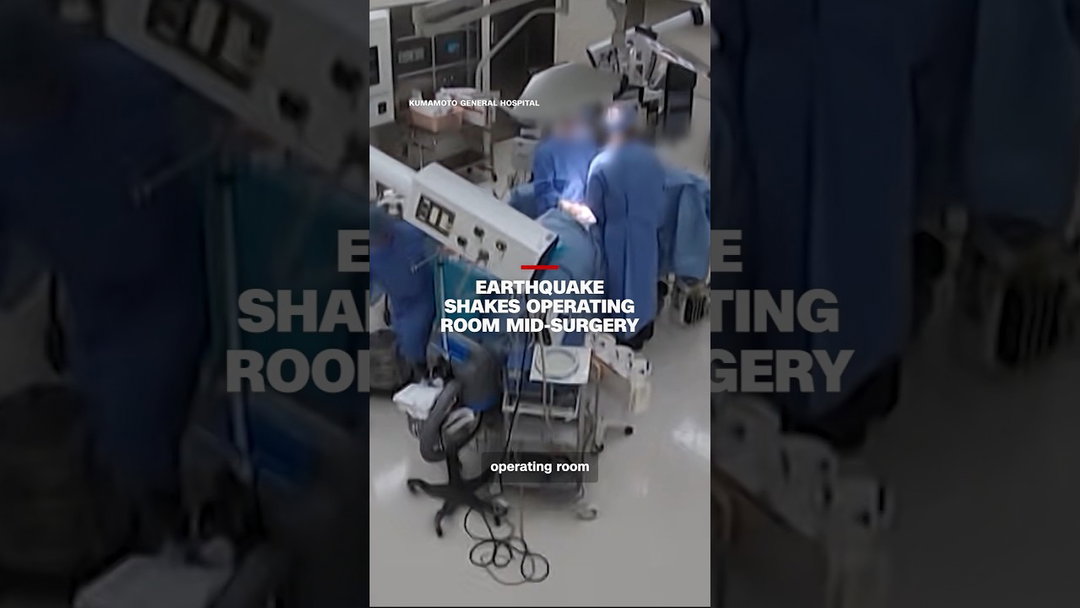 An Earthquake in Japan struck an operating room mid-surgery