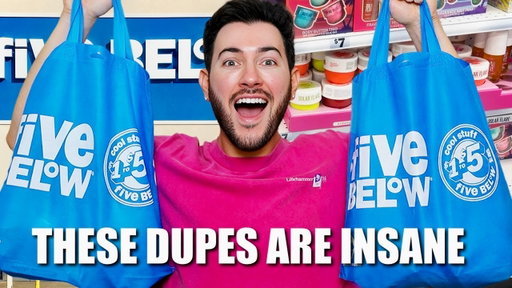 I bought every piece of makeup from Five Below! (insane dupes)