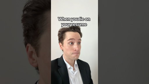 When you lie on your resume