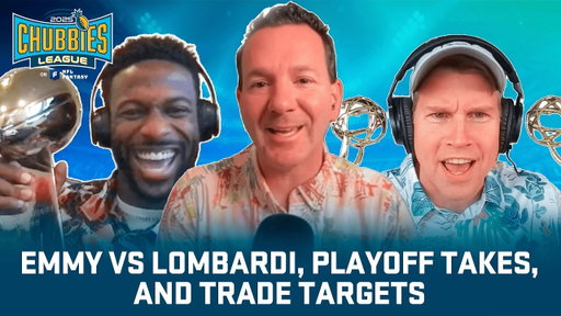 The Chubbies League Fantasy Football Show: Emmy vs Lombardi, NFL Playoff Predictions & Trade Targets