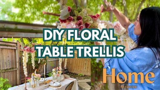 How to Make a Floral Table Trellis | Easy DIY